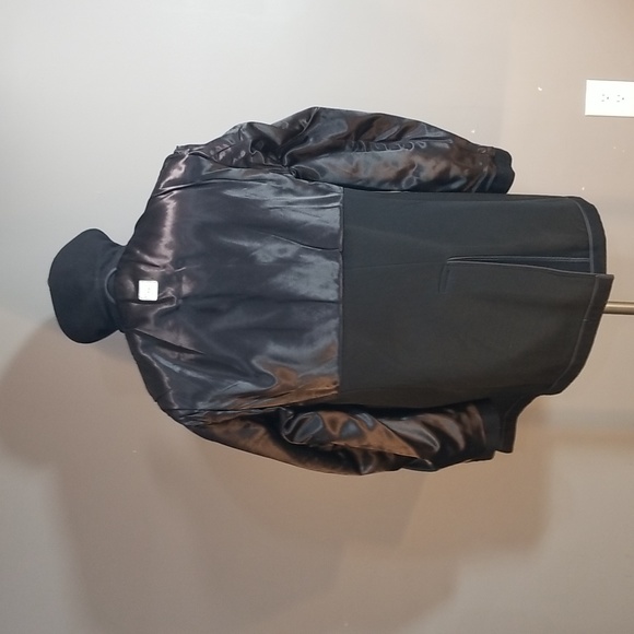 Sterlingwear of Boston Inc. men sz 42 100% wool pea coat black nautical buttons - Picture 12 of 12